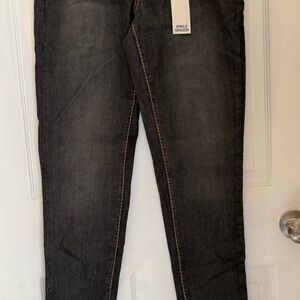 New Buffalo Finn Ankle Grazer black w/ brown trim 10 (30 ) distressed